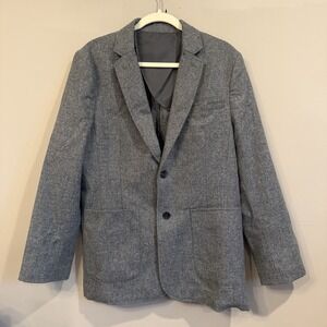 Wool‎ & Prince Grey Wool Blazer Medium